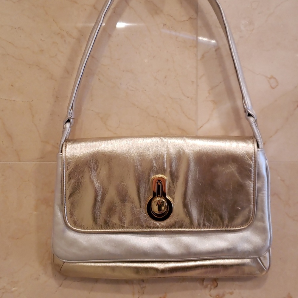 WOMEN'S METALLIC GOLD &SILVER RAOUL BAG PURSE